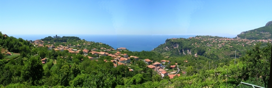 view of Costiera Amalfitana from "il castagno"